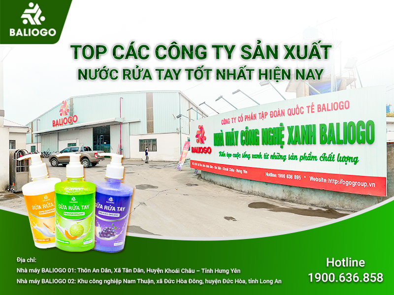 Top Các Công Ty Sản Xuất Nước Rửa Tay Tốt Nhất Hiện Nay