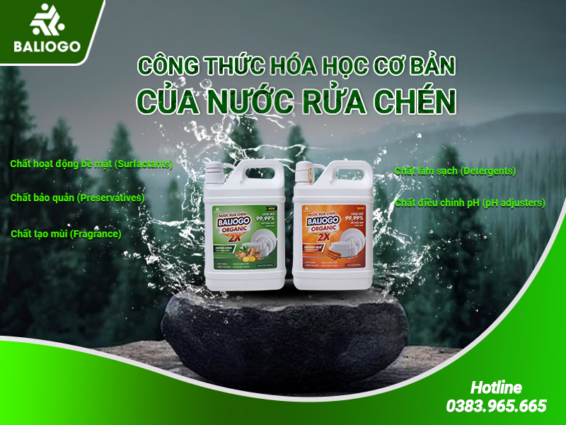 Chia Sẻ Công Thức Hóa Học Của Nước Rửa Chén Tại Baliogo 1